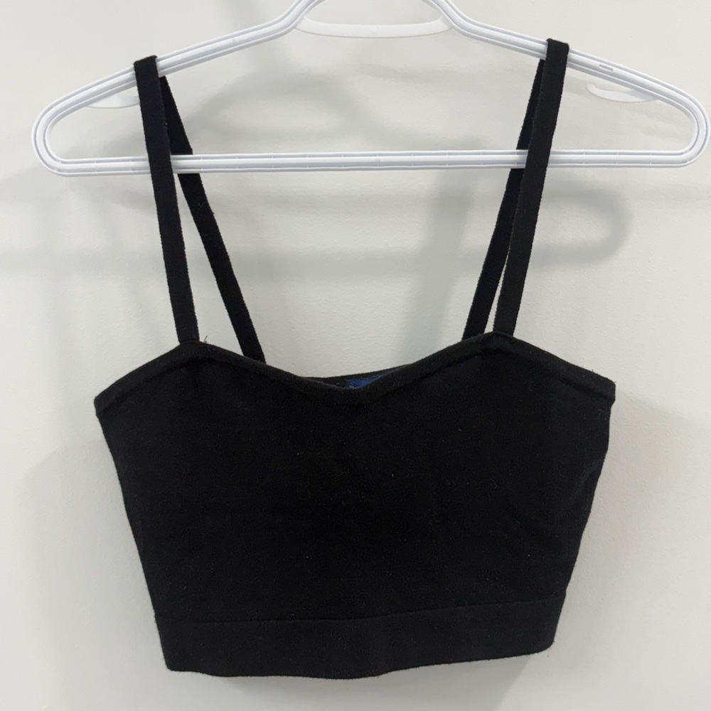 🖤 American Apparel Black Crop Tank Top - Small